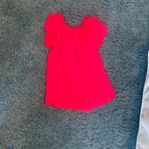 Baby doll hot pink blouse. Small.